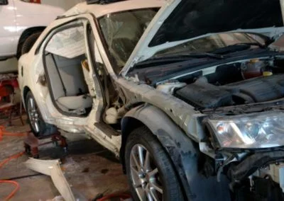 Car under repair